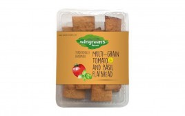 Wingreens Farms Multi-Grain Tomato And Basil Flat Bread  Box  100 grams